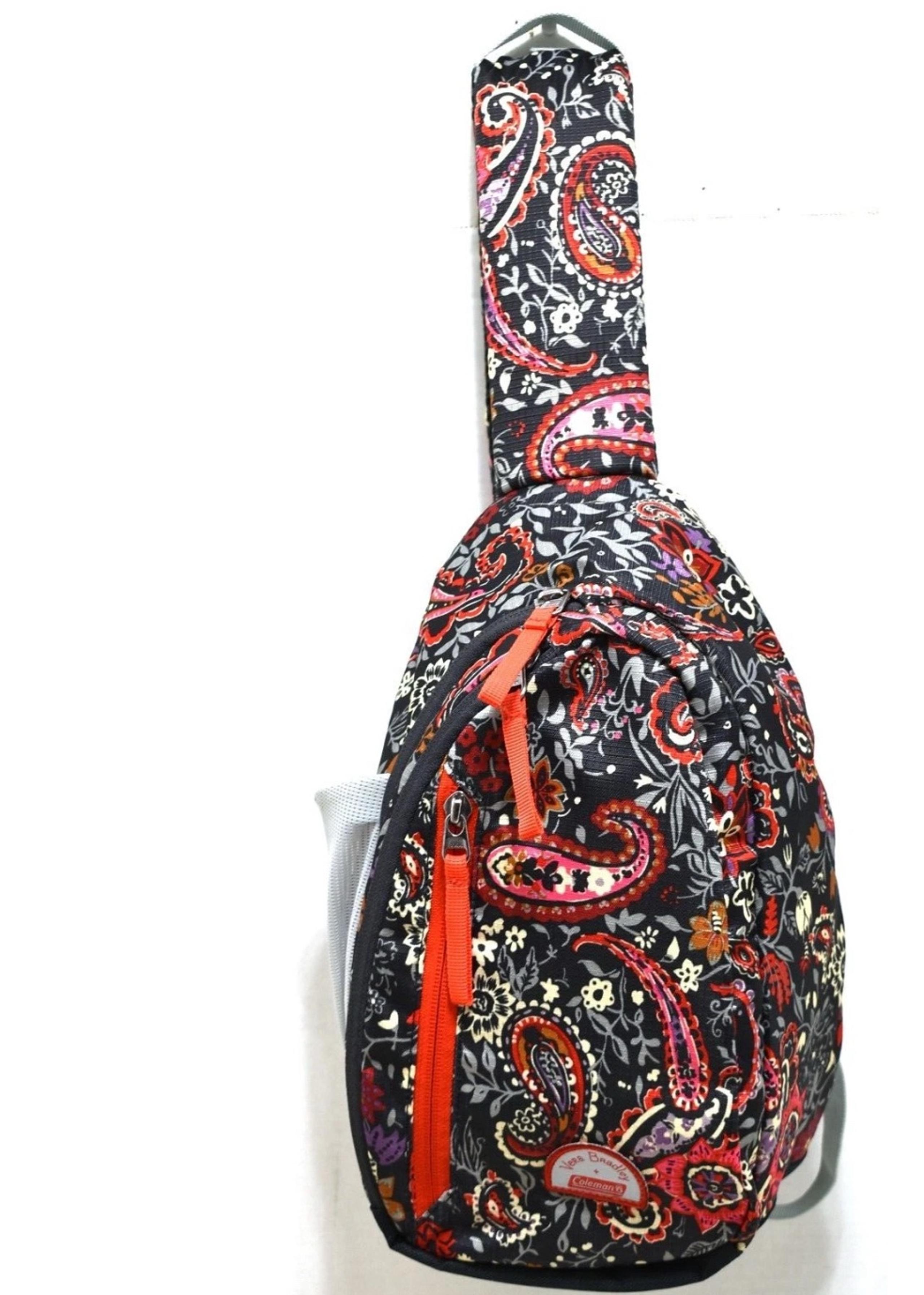 Vera Bradley x Coleman 8L Sling Backpack (Eden Paisley Grey)