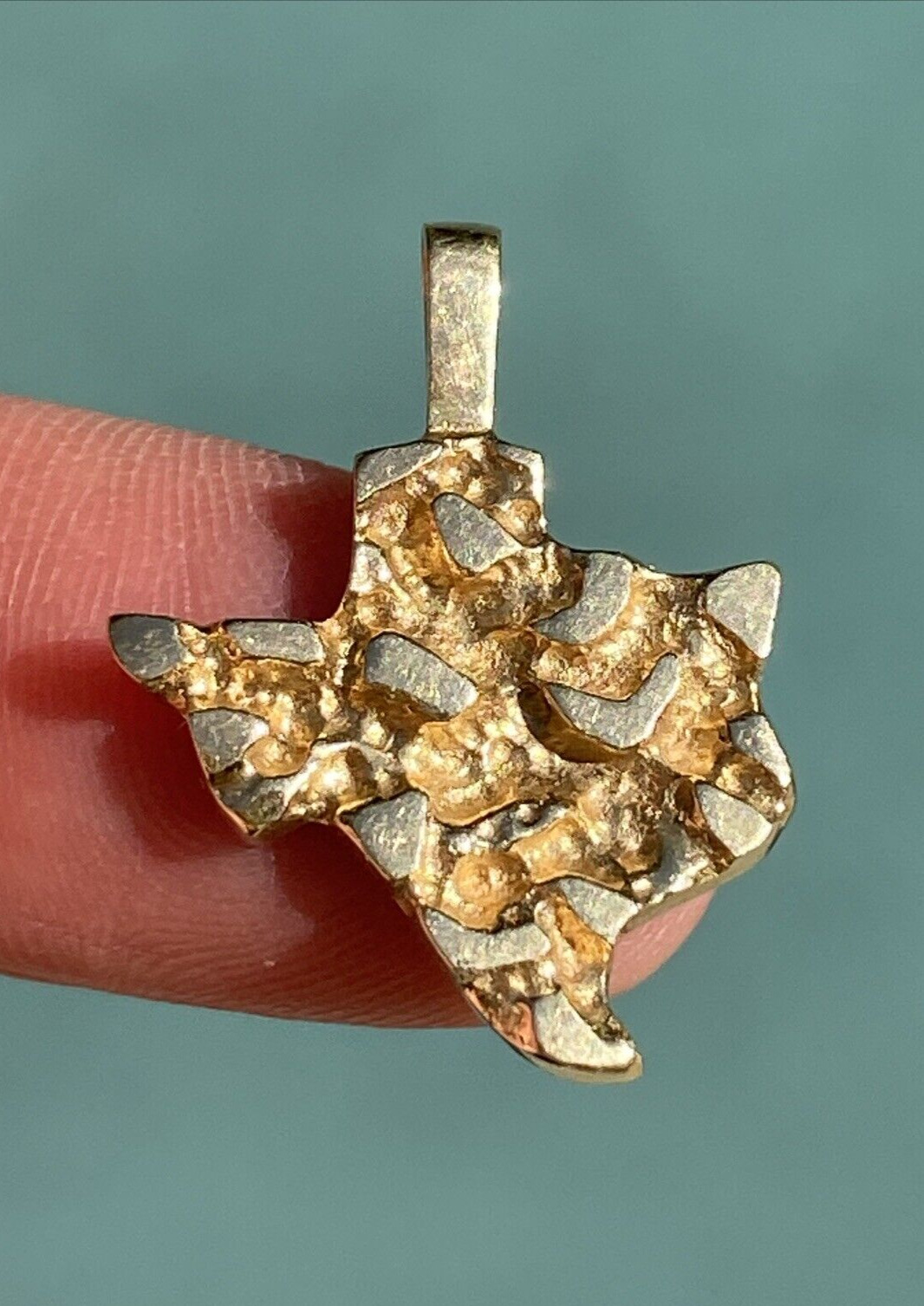 14K Yellow Gold State of Texas Charm or Pendant