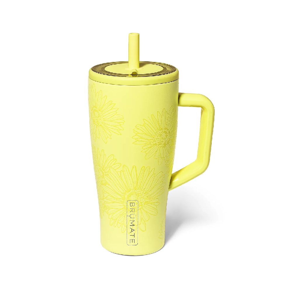 Brumate 30 OZ Era Straw Tumbler, Color: Citrus Daisy