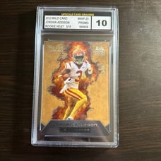 Jordan addison Rookie heat 3/10 graded 10