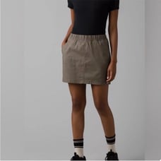 Prana Double Peak Skort in Mud Tan Brown Sz 14 NEW