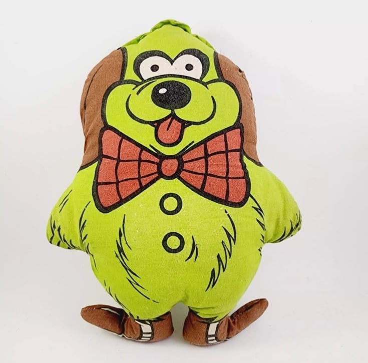 1969 VINTAGE HANNA BARBERA BANANA SPLITS FLEEGLE PLUSH CLOTH DOLL PREMIUM DOG !!