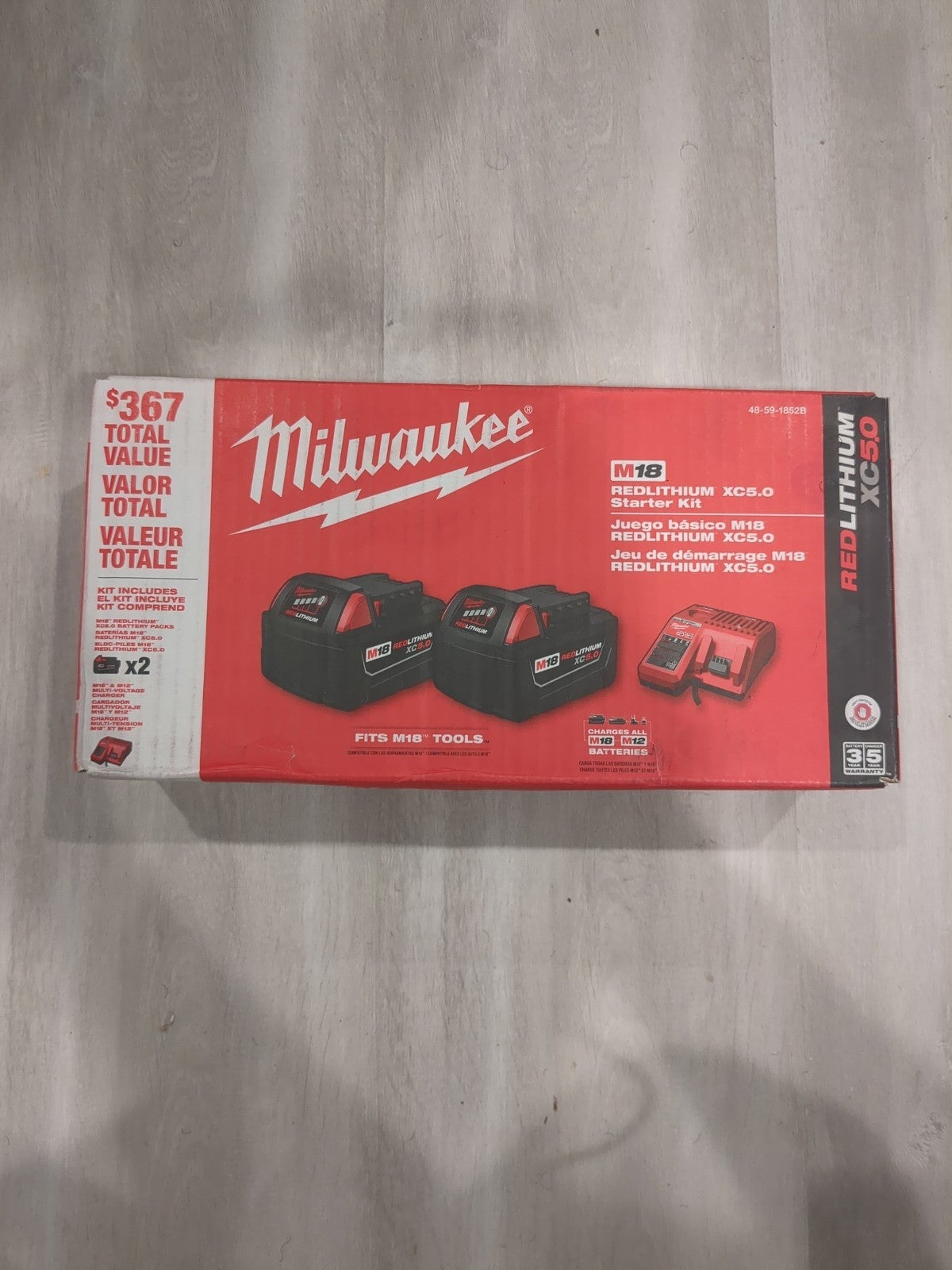Milwaukee M18 REDLITHIUM XC5.0 Starter Kit