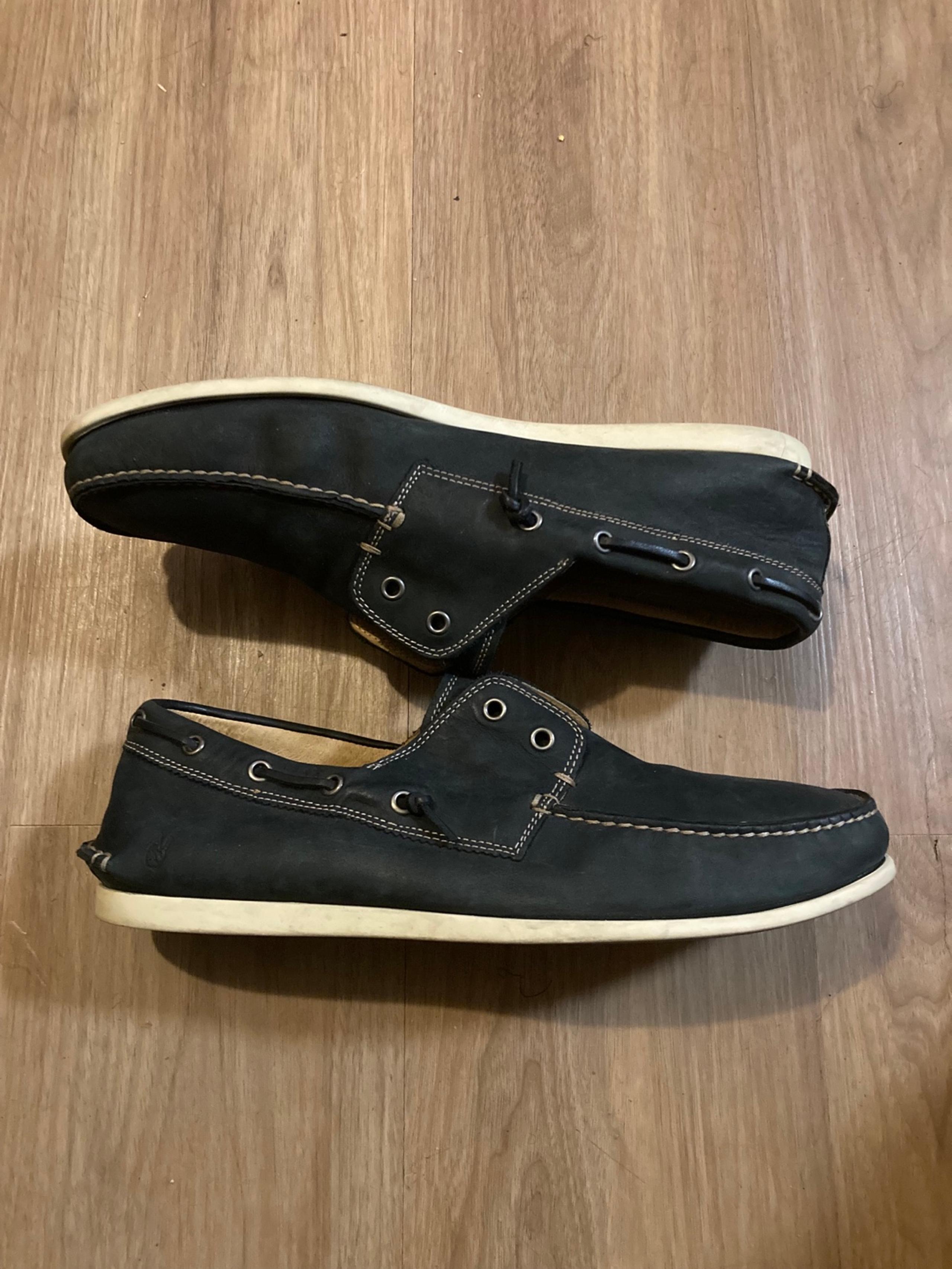 JOHN VARVATOS Star Clipper Laceless Boat Shoes Suede Leather Men Sz 13 US