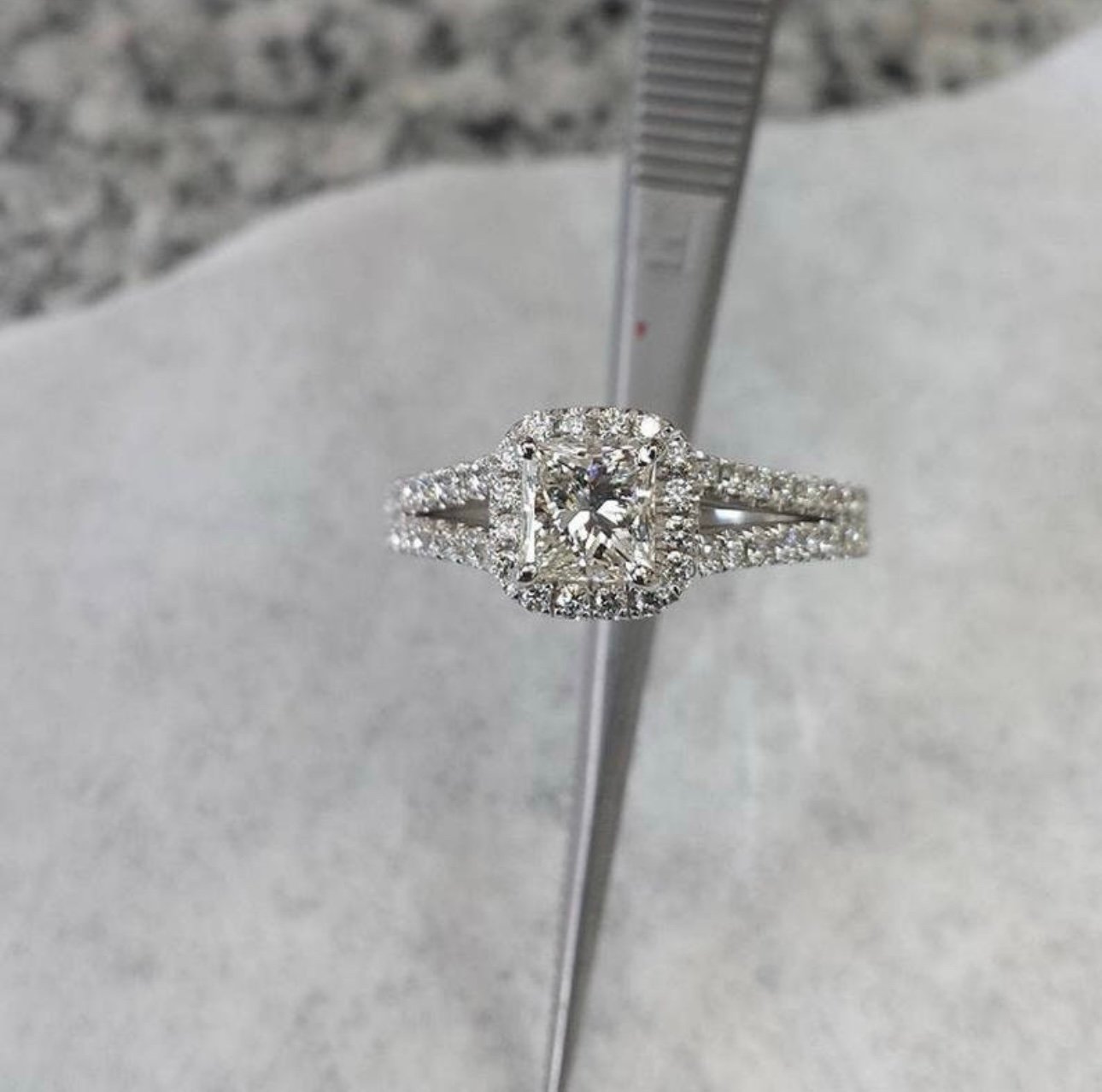 Square Moissanite Engagement/Promise Ring! 1ct! BRAND NEW!!