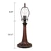 Hand crafted SUNNIVA Dragonfly-Style Dark Bronze 1 Light Table Lamp 12 Wide