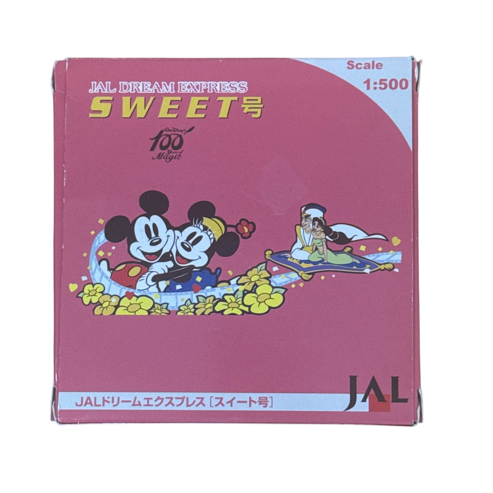 JAL DREAM EXPRESS Sweet Boeing747-400 50th Anniversary Disney 100th Plane 1/500