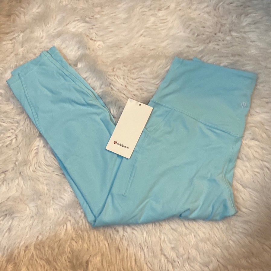 Lululemon Align Pant 25” with Pockets, Icing Blue, Size 12