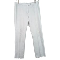 Venus Williams x Wilson's Leather White Straight Leg Leather Pants Vtg Y2K Sz 10