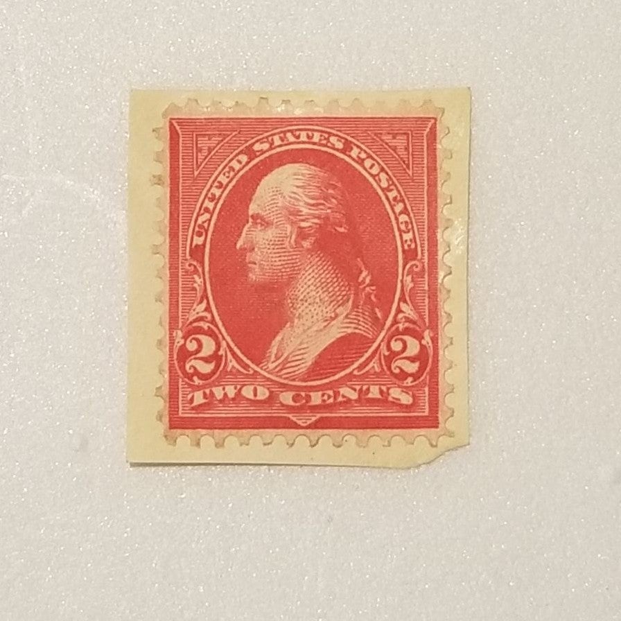 1890s Red Washington 2cent Stamp