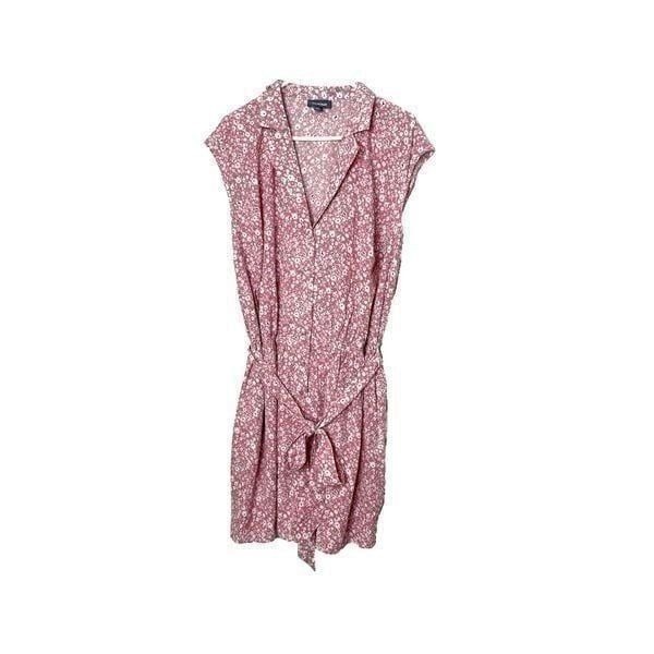 ModCloth Shorts Romper Womens Plus Size 2X Pink Mini Floral Jumper