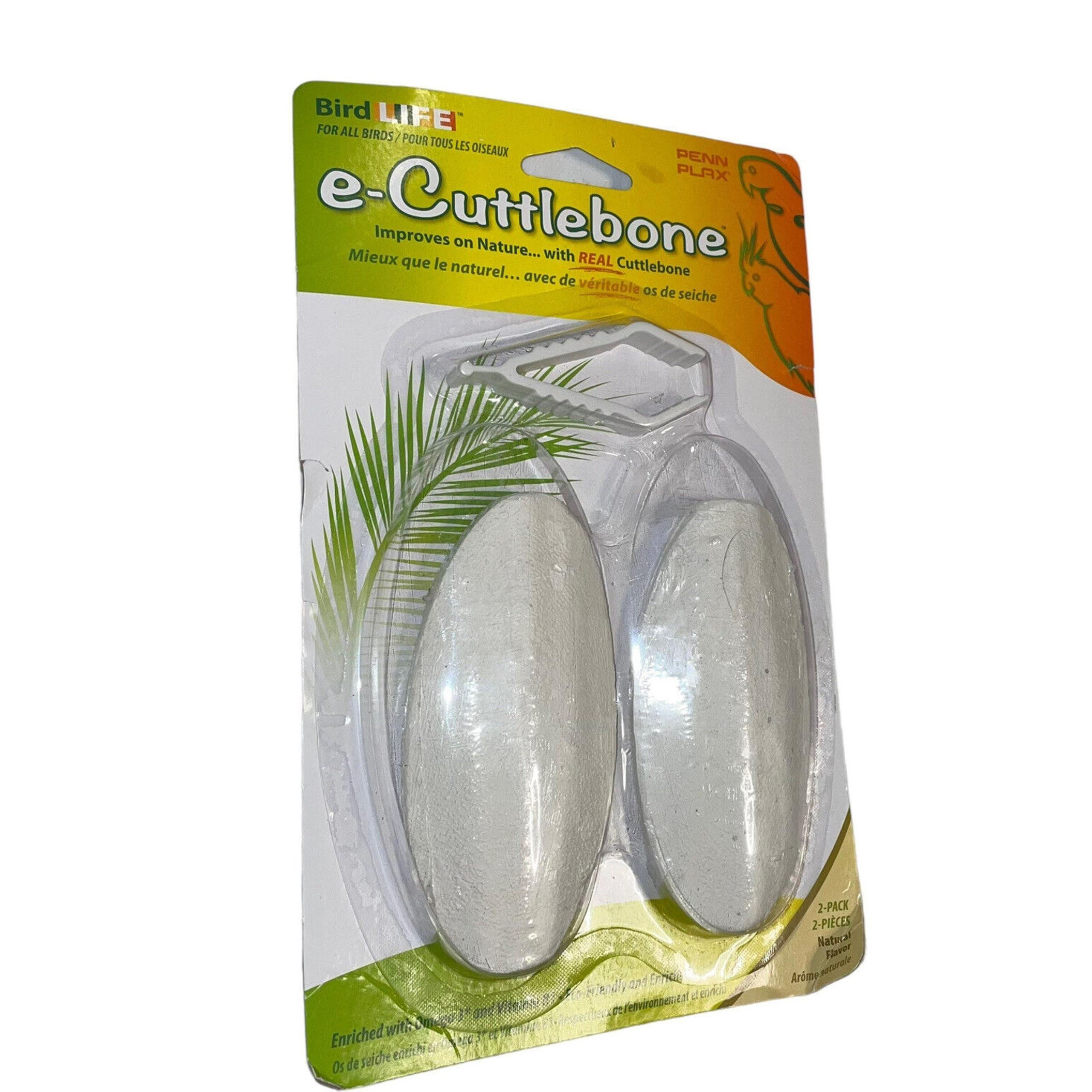 Parakeet Penn Plax E2 Natural Cuttlebones Chew Pet Cockatiel Small Medium 2 Pack