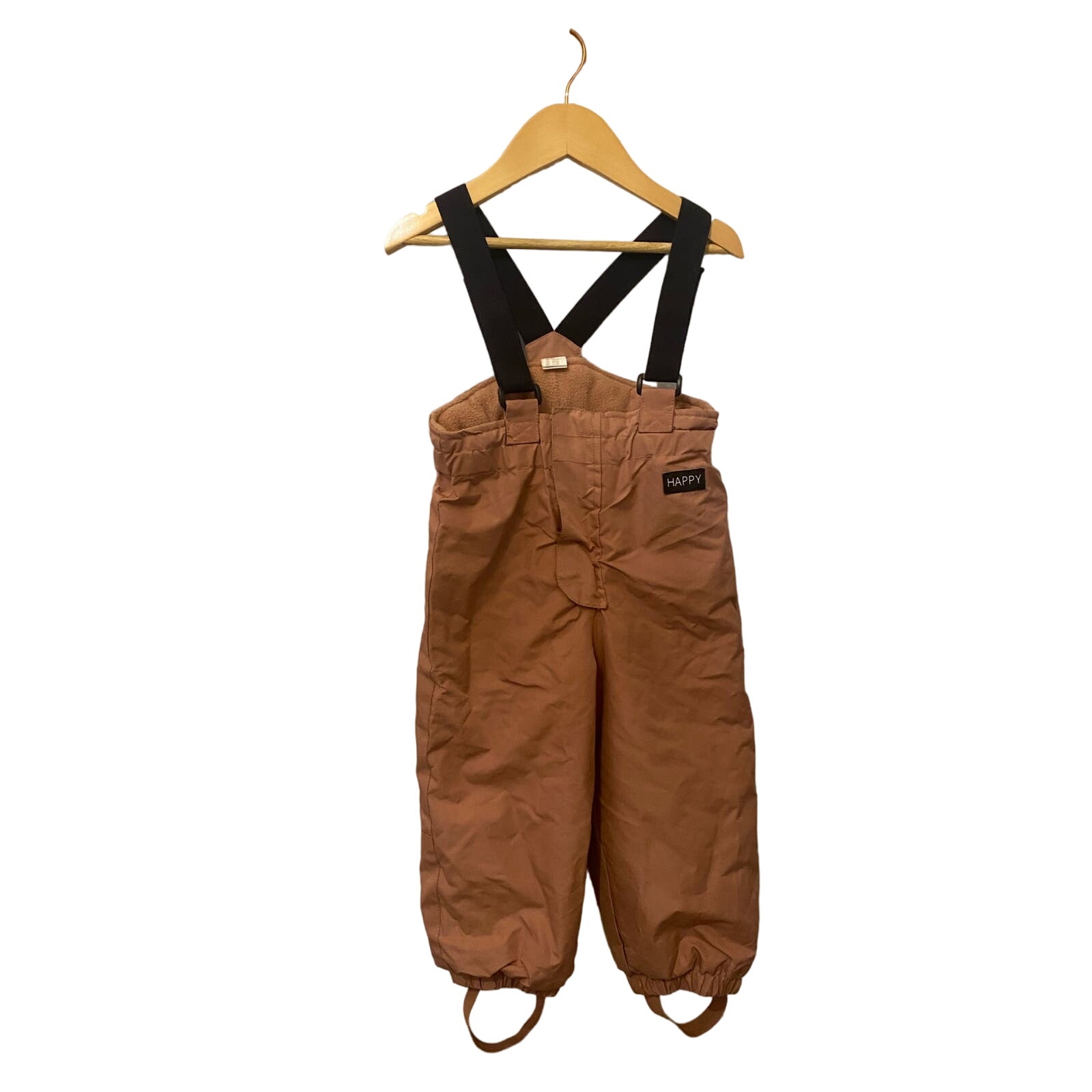 H&M Snow Pants with Suspenders Blush Pink 2T