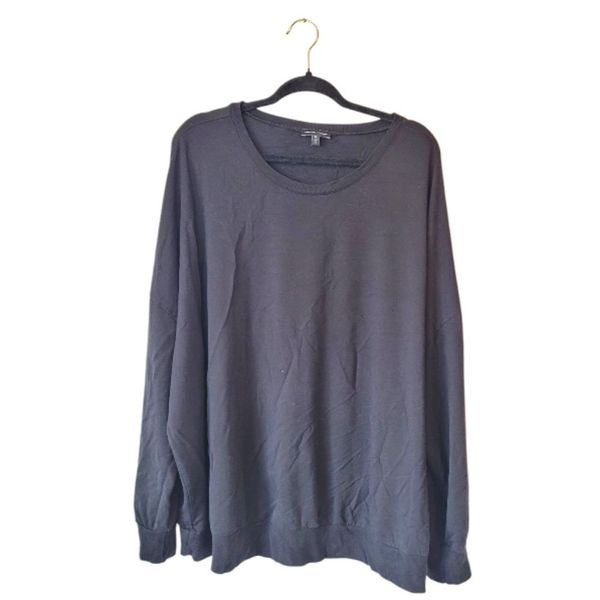 Universal Standard Women's Basic Black Modal Sweatshirt Size XL