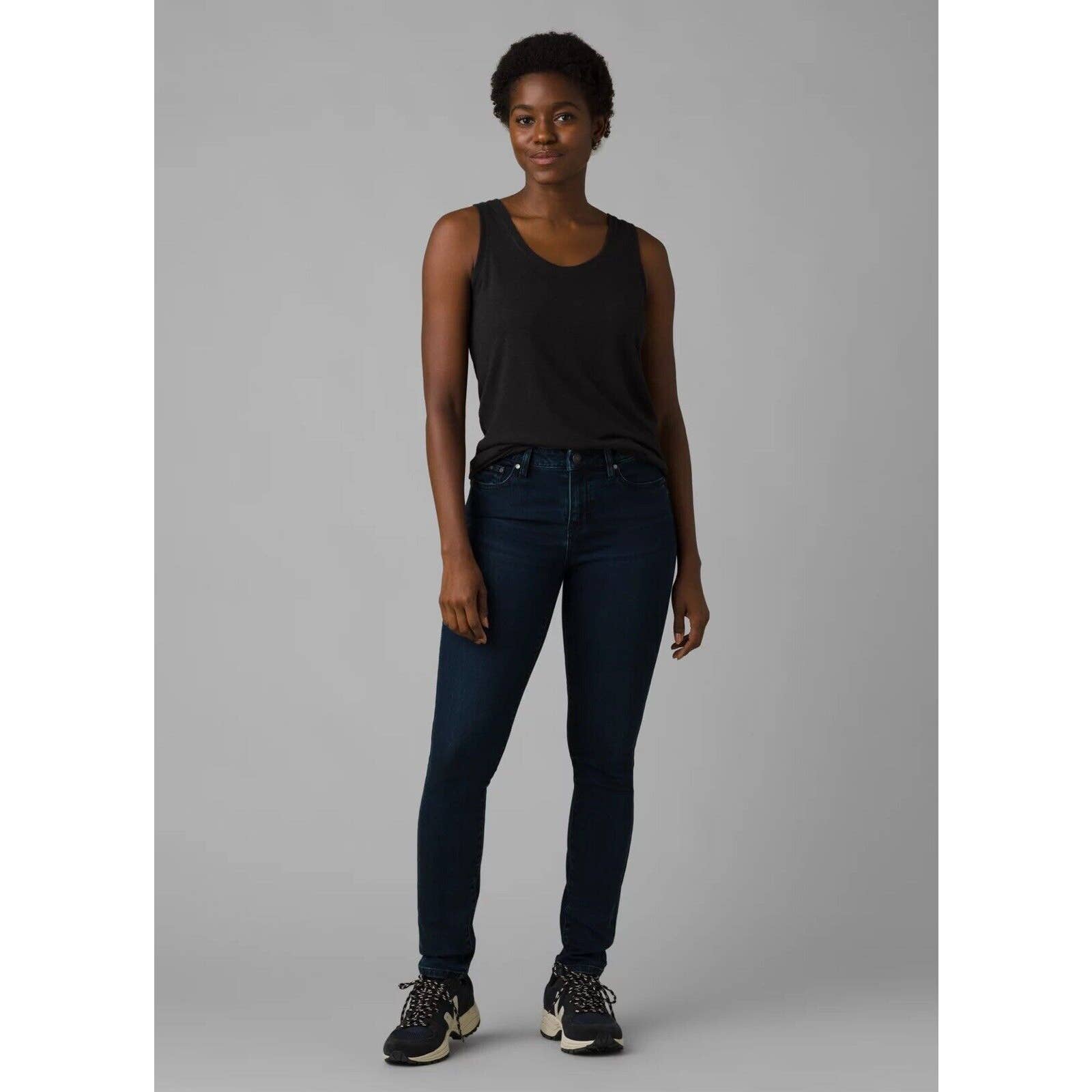 Prana Sienna Fitted True Blue Stretch Organic Tall Inseam 33 Size 8/29 NWT