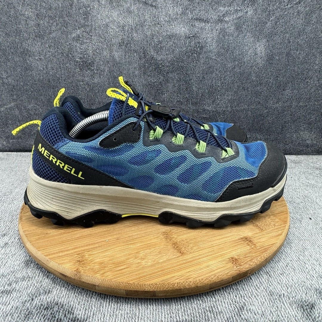 Merrell Speed Strike Aerosport Shoes Mens Size 12 Blue Hiking Trail Sneakers