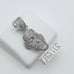 925 Sterling Silver Plated CZ Pendant, INUS1BR019