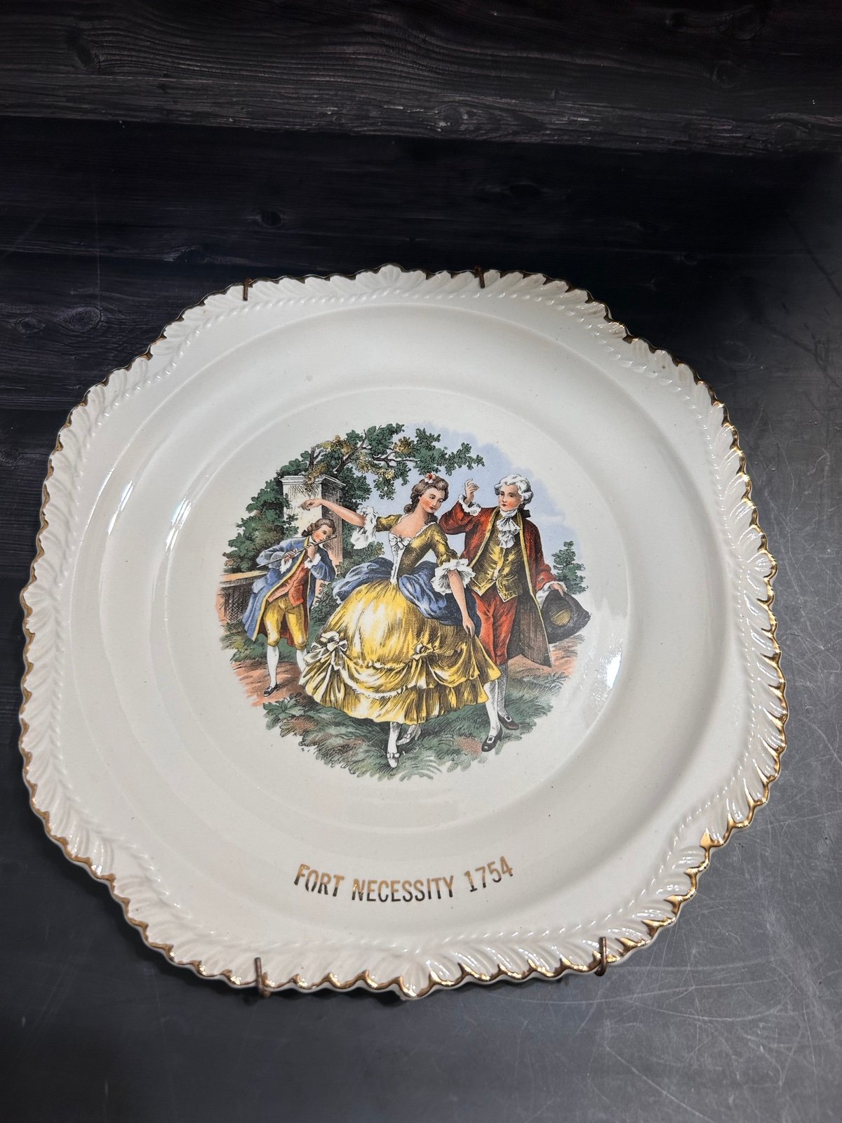 Vintage 1940’s Historic George & Martha Washington Sebring China Warranted 22K 2