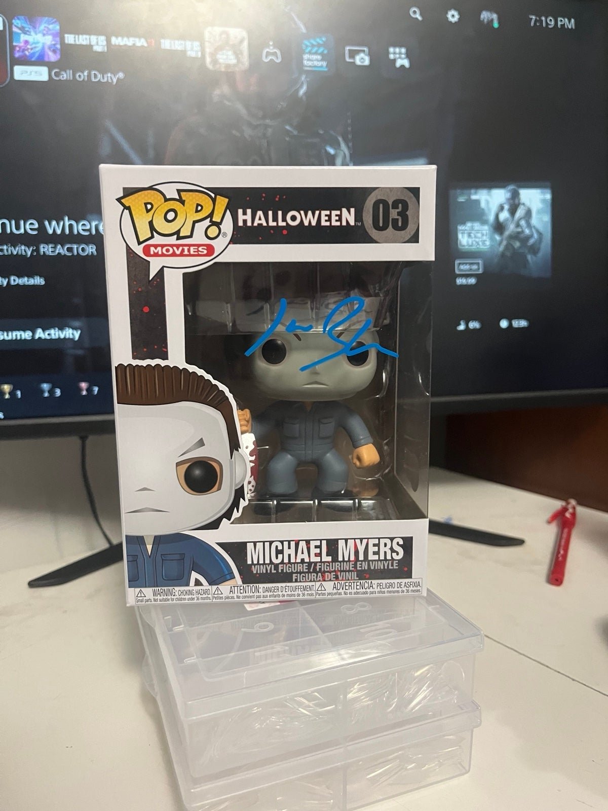 Micheal Myers Funko Pop Signed By Blum,Jason