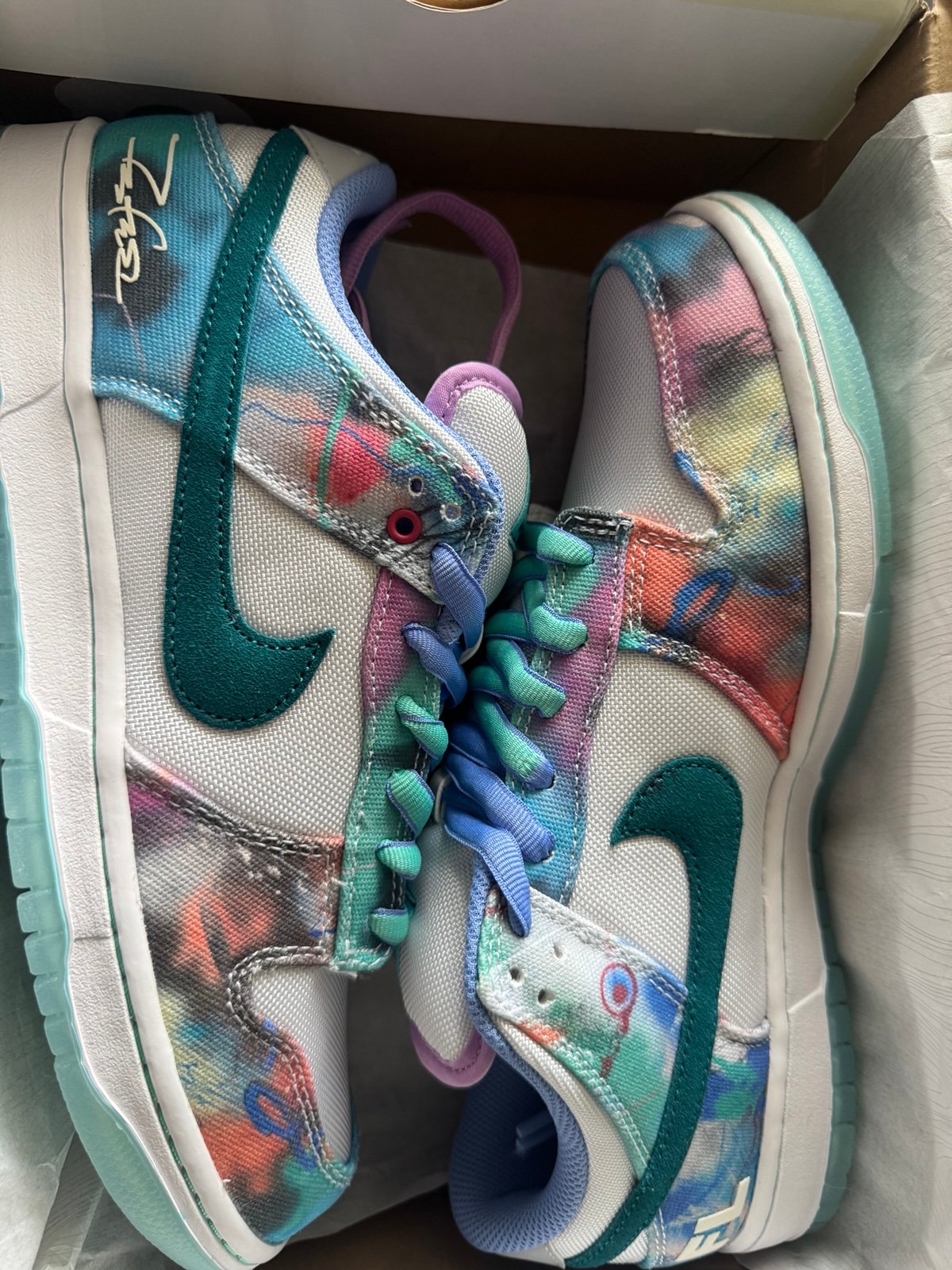 Nike sb futura laboratories bleached aqua