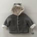 Carter’s 18 Months Baby Gray Hooded Sherpa Lined Jacket NWT