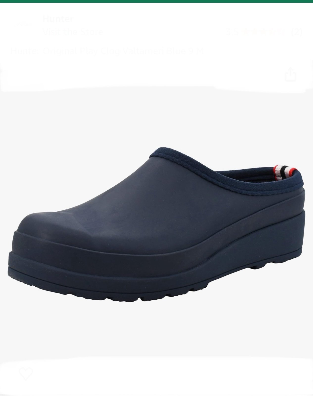 Hunter Original Play Clog Size US 10/EURO 42