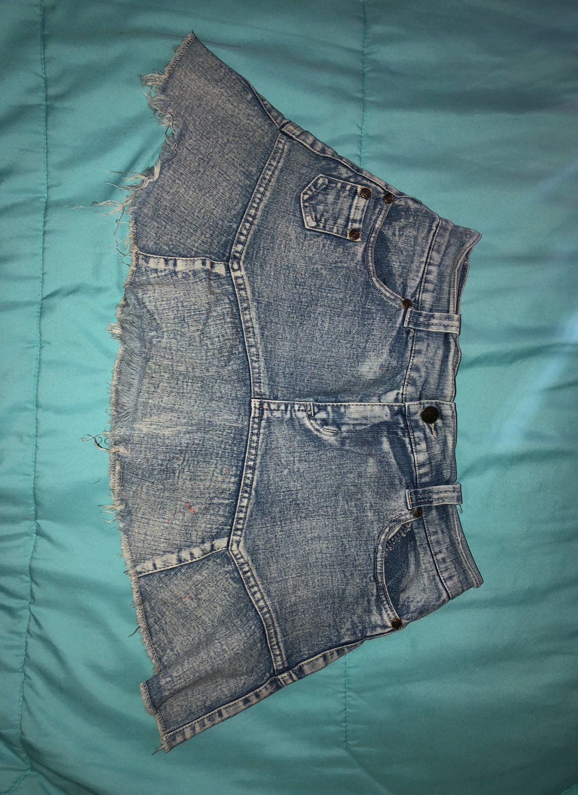Mini Jean Skirt