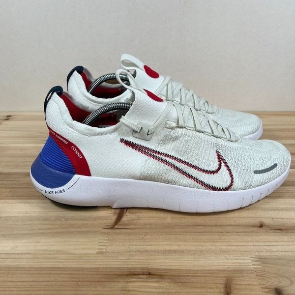 Nike Free RN Next Nature Road running shoes Mens 11.5 White Sea Glass Blue Red