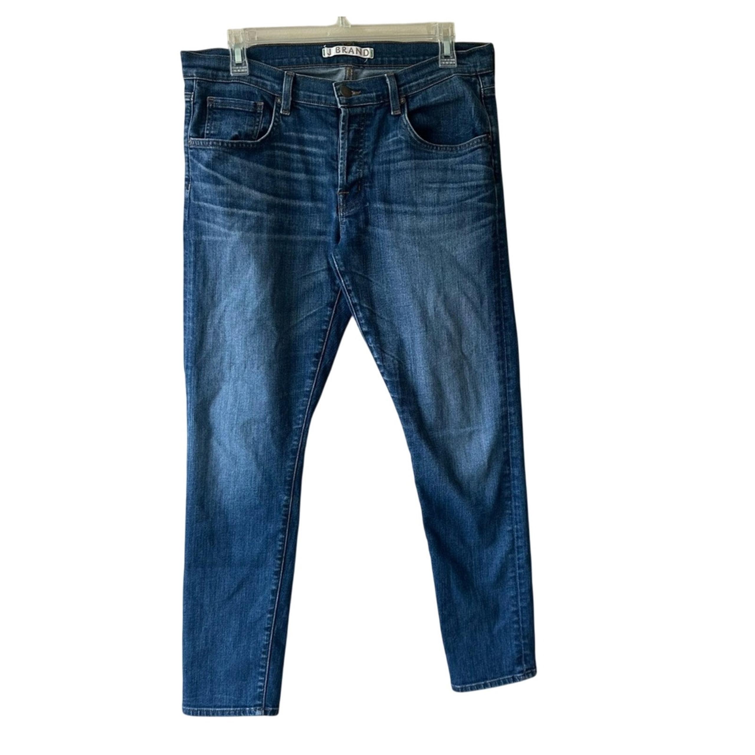 J Brand Phoebe Button Fly Skinny Jeans Cropped Medium Wash USA Women's Size 29