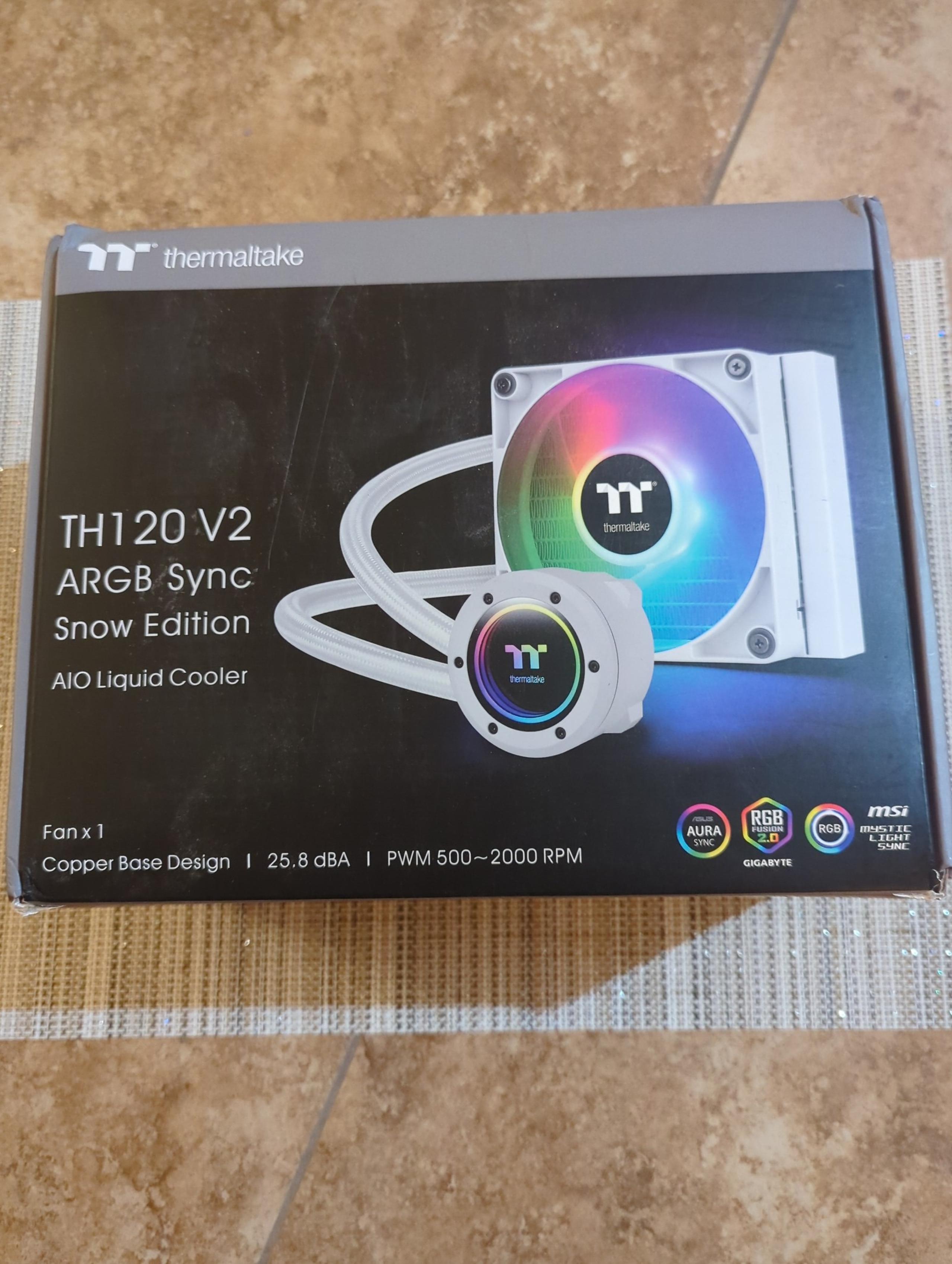 Thermaltake TH 1 20 v2 ARGB sync Snow Edition Liquid Cooling 500-2000 RPM Fan 1x