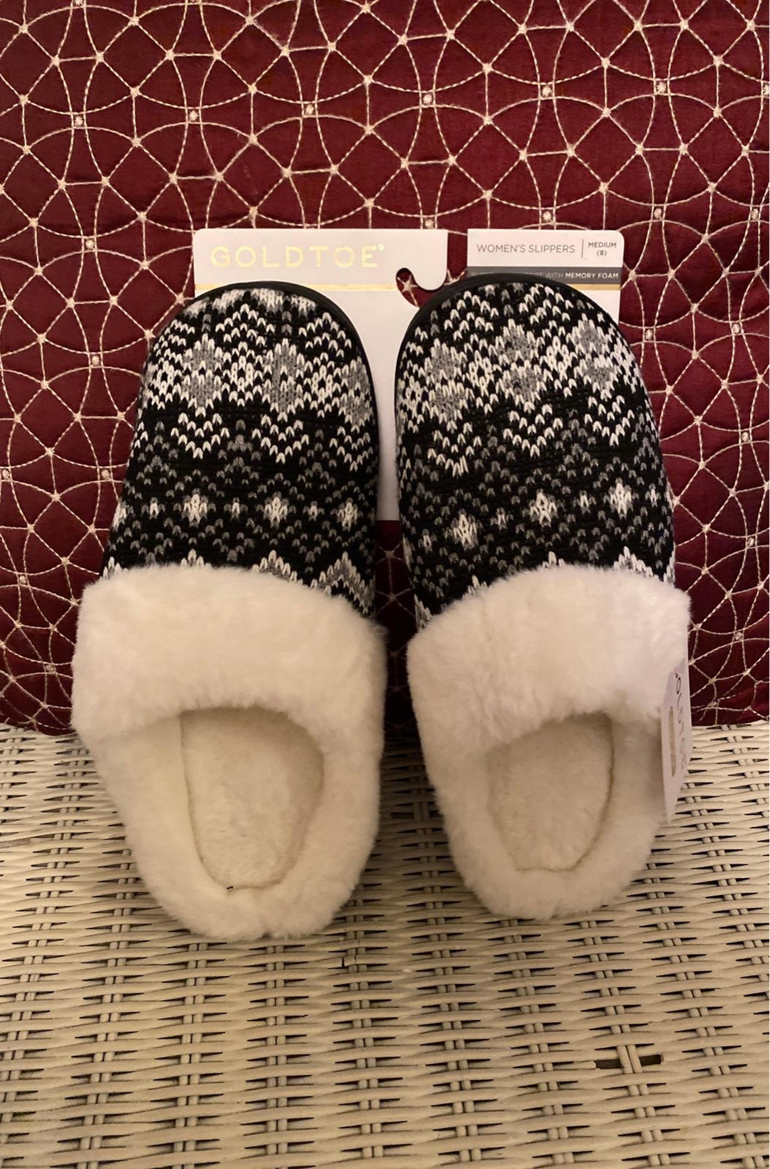 GOLD TOE Memory Foam Women Slippers 8