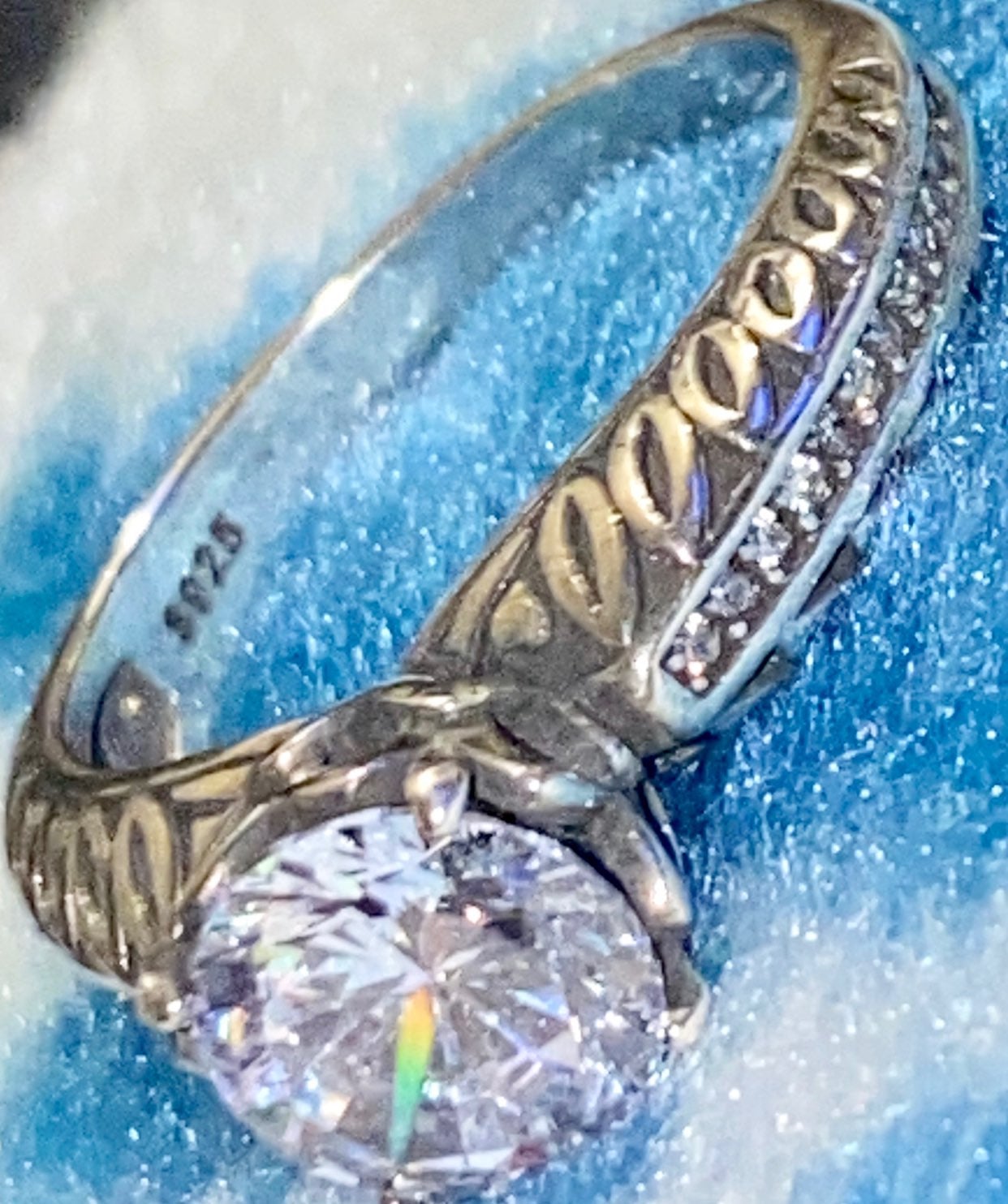 Vintage engagement band