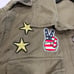 Honey Punch women’s Patch Green military jacket size medium