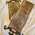 Antique Tapestry Wall Hanging Bell Pull BRASS HARDWARE 6” X Approx. 42”