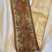 Antique Tapestry Wall Hanging Bell Pull BRASS HARDWARE 6” X Approx. 42”