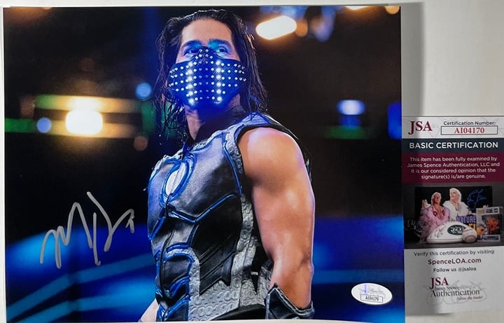 WWE NXT Mustafa Ali Signed 8x10 Photo F Autograph WrestleMania JSA COA