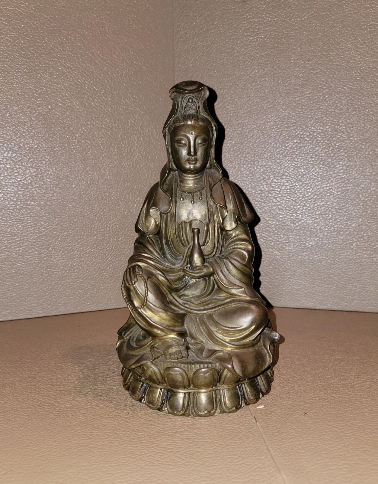 VINTAGE 5X8 1/2 BRASS BUDDAH