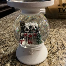 BBW Christmas Globe 3 Wick candle holder. Never used. Do not have box.