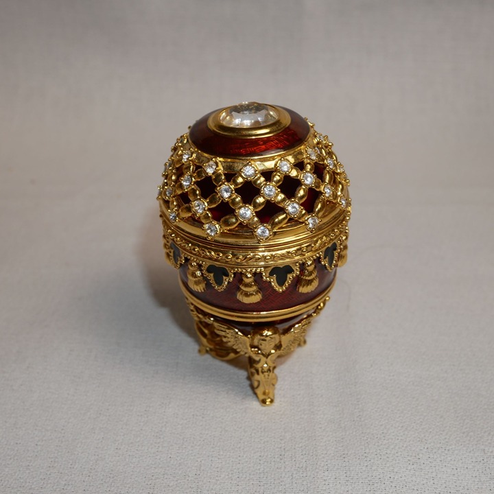 Joan Rivers Imperial Treasures Potpourri Enamel Egg Figurine