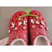 New Crocs Unisex-Adult Classic Lined Holiday Charm Clogs US M11 Red