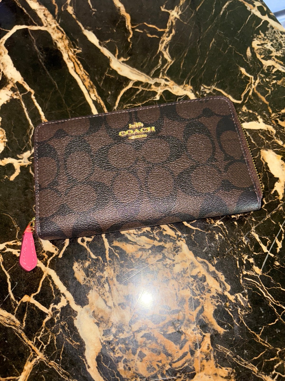 Coach medium zip wallet