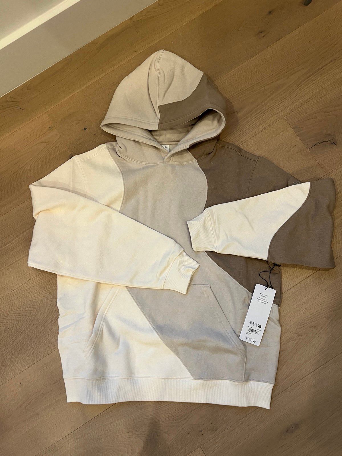 Alo Yoga Make Waves Hoodie Gravel Size Medium