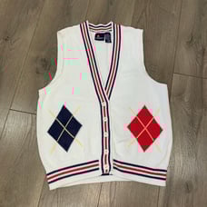 Liz Sport Sweater Vest with arguile design size medium