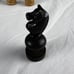 French Regency Chess 32 Piece Set Vintage Turned Wood King 2 5/8” Pawn 1 3/8”