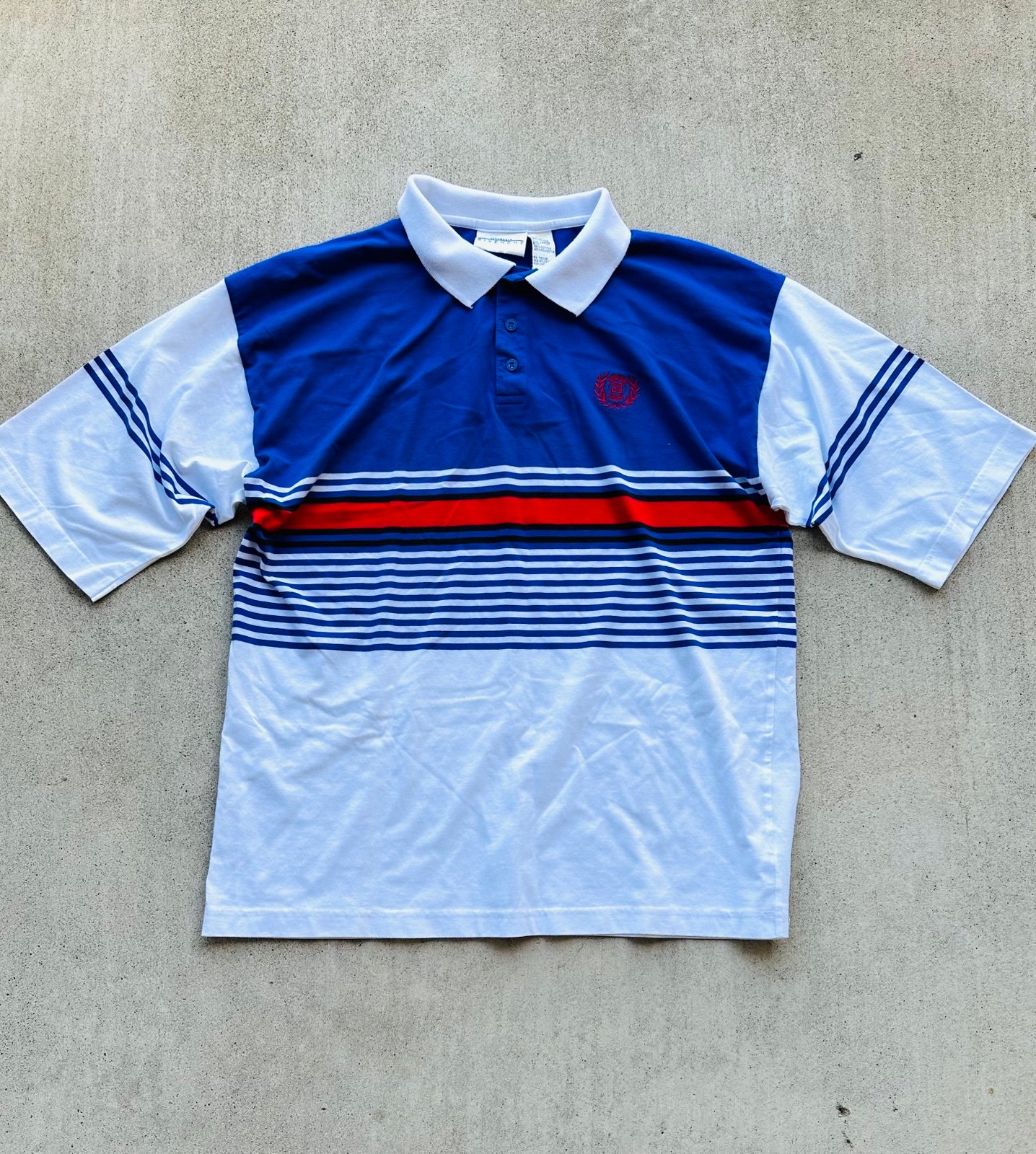 Vintage Givenchy Polo Short Men Size Large Striped Active Sportswear