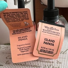 Bath and Body Wallflower Island papaya fragrance refills