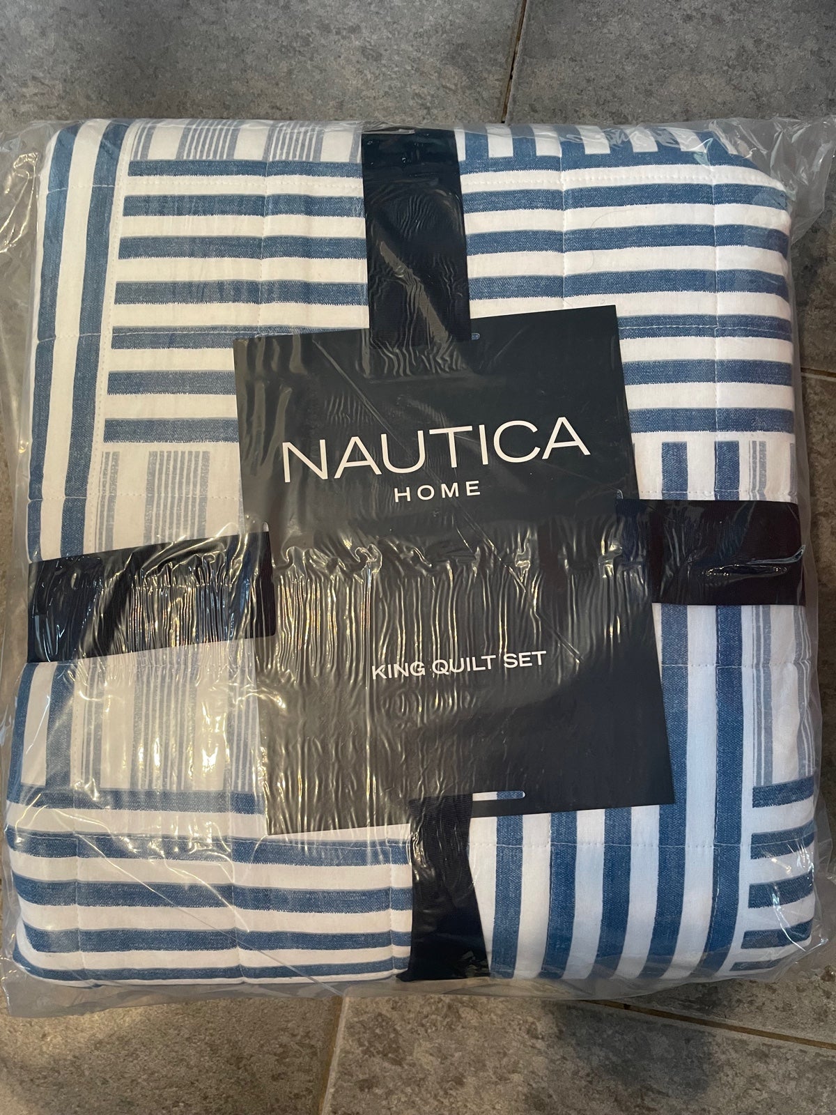 NAUTICA Cotton Reversible Quilt Set king size