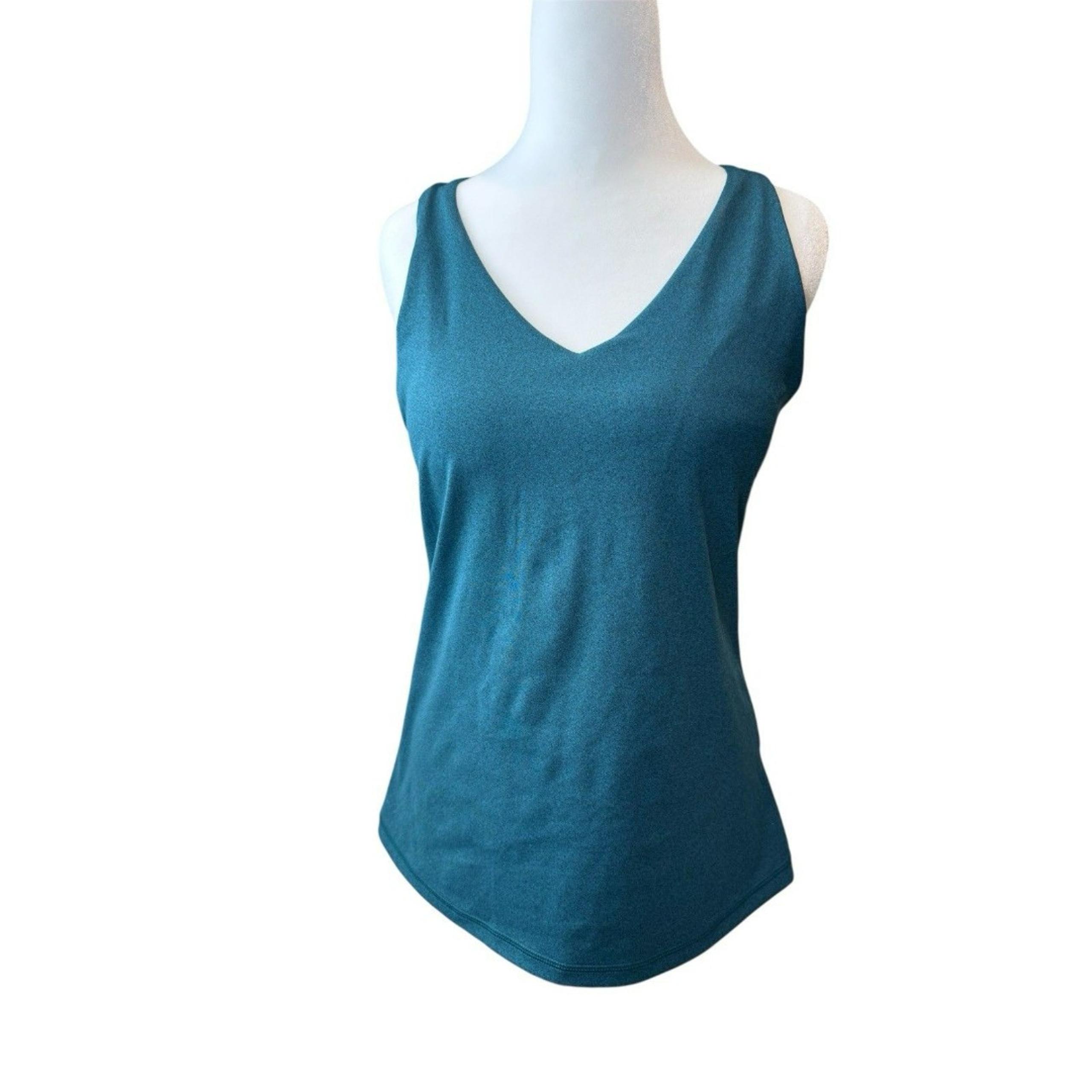 Tek Gear Workout Women Activewear Blue Tank Top S With Built-in Bra MSRP $24.99
