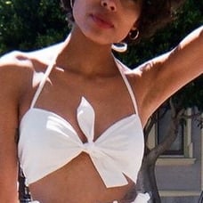 Maryam Nassir Zadeh Ivory/White top