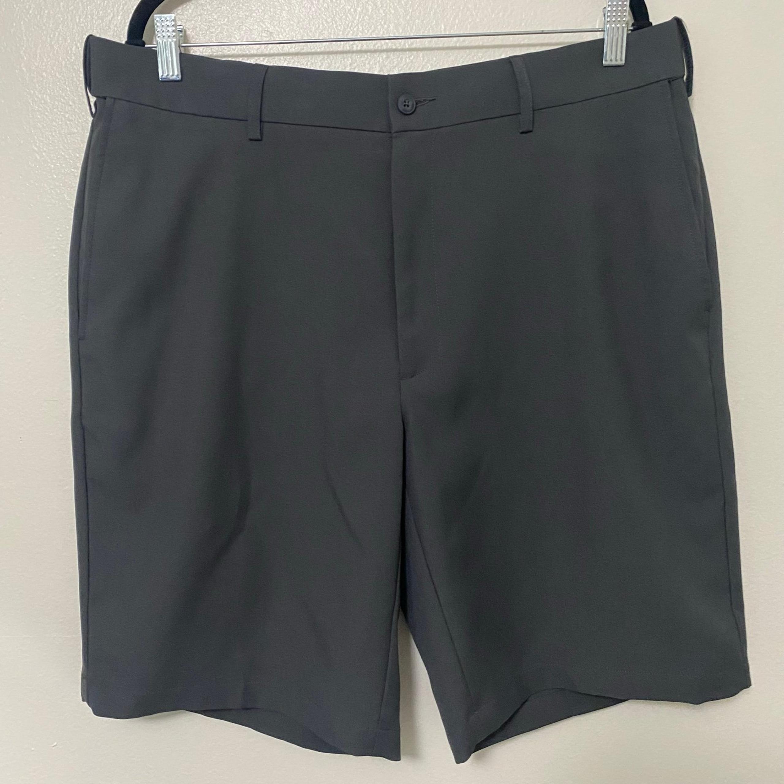 Grand Slam Performance Flat Front Casual Grey Shorts Men’s Size 36
